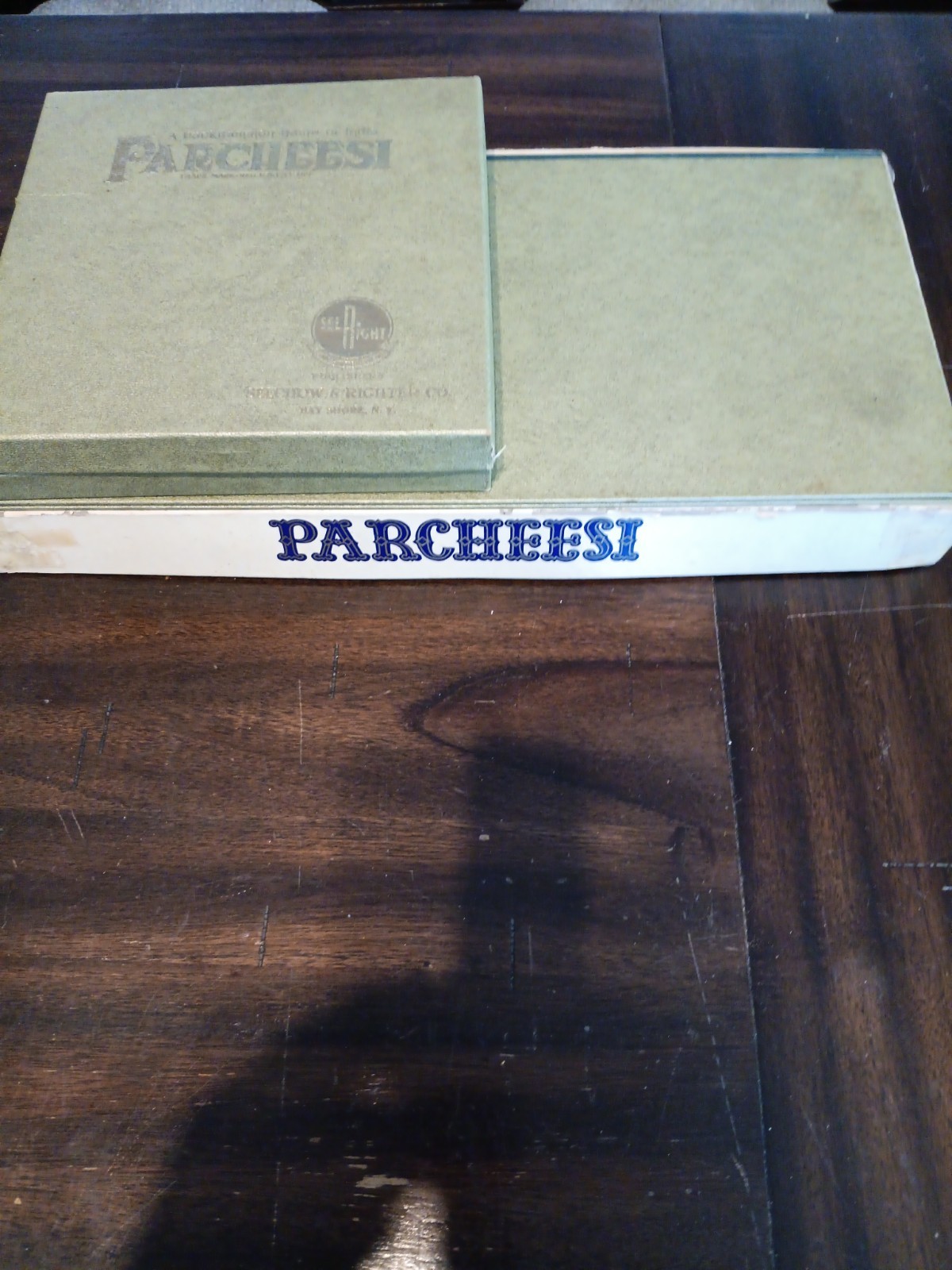 Vintage PARCHEESI Gold Seal Edition Selchow & Righter 59,68 Extras See Descript