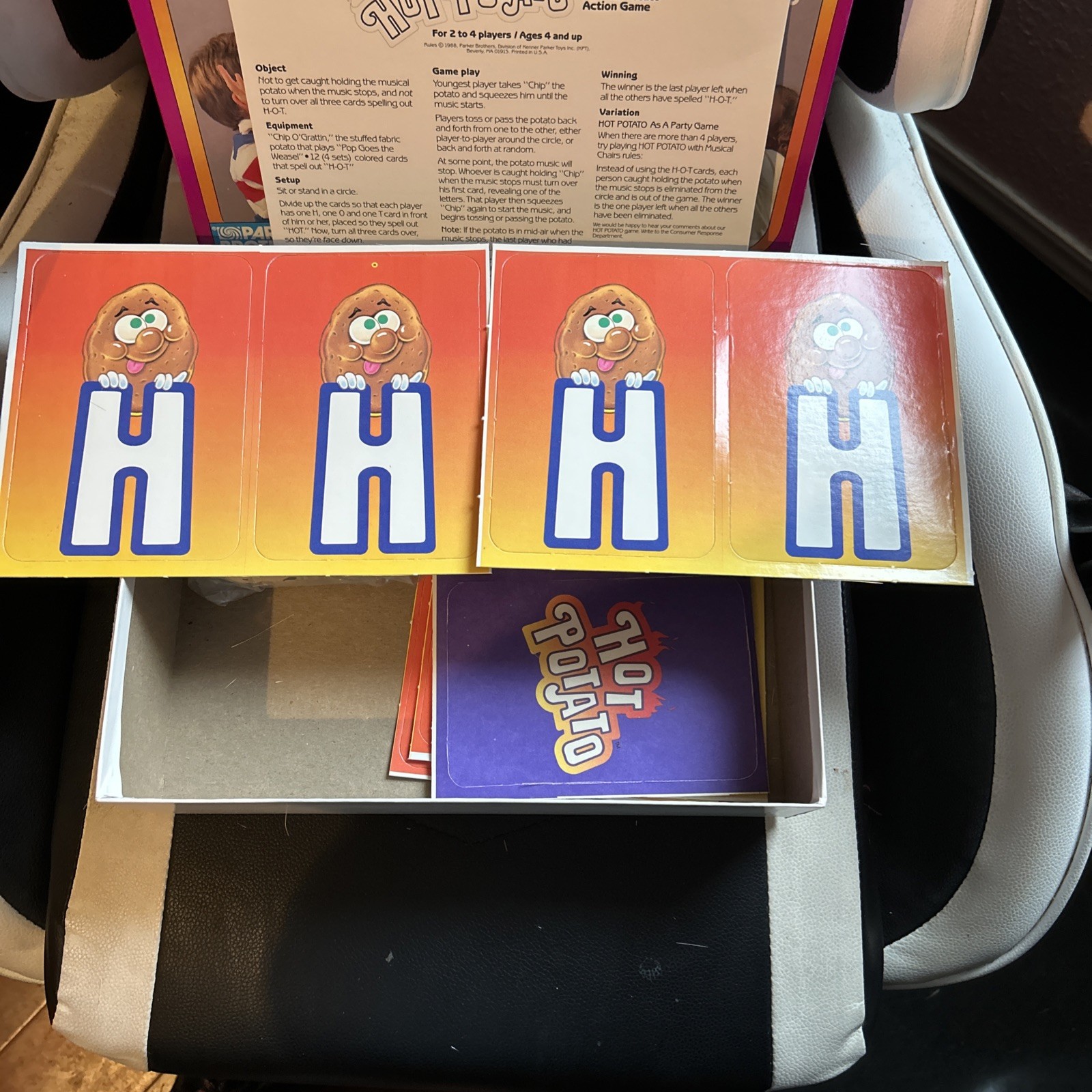 Vintage 1988 Parker Brothers Musical Hot Potato Game No Sound COMPLETE