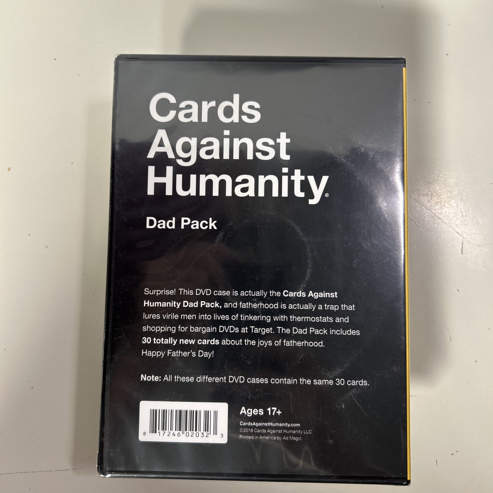 Cards Against Humanity: “Sniper Dad” Pack – 30 Cards (2018) New SEALED