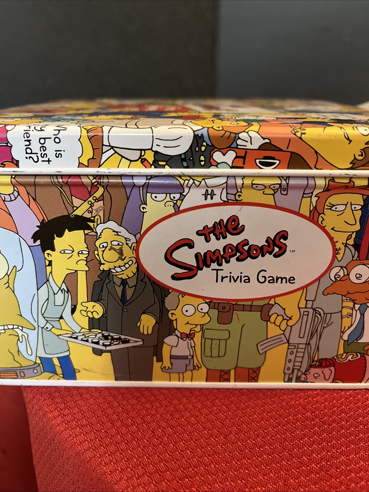 2000 The Simpsons Trivia Game in Collector Tin Complete