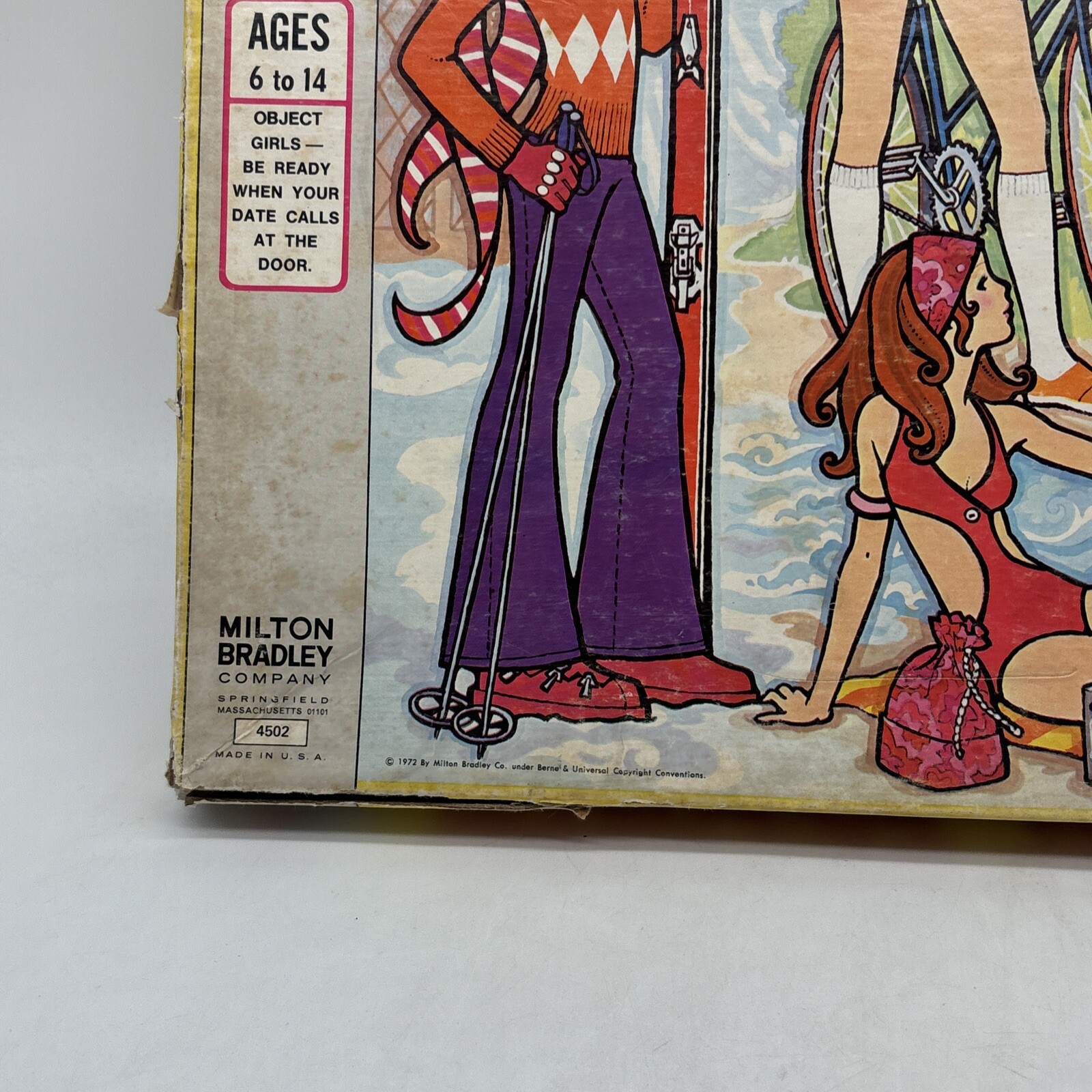 Vintage 1972 Milton Bradley Mystery Date Board Incomplete!