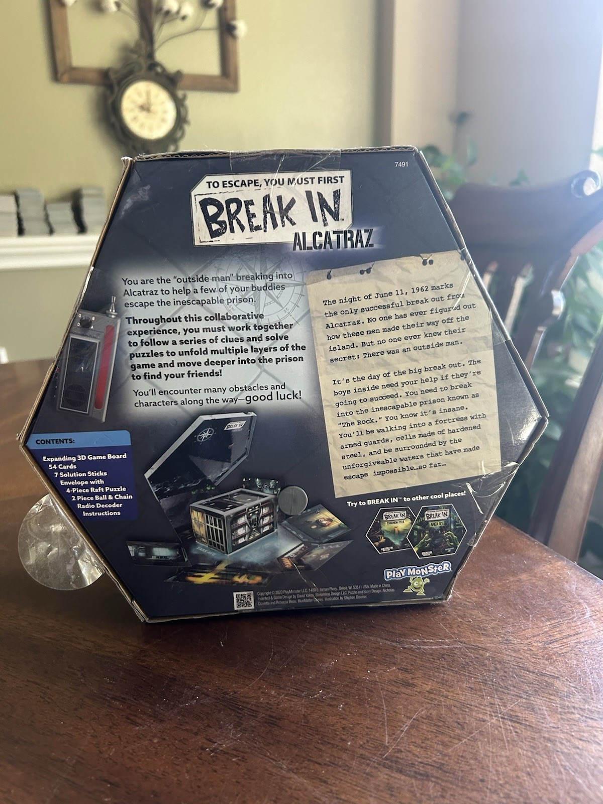 Break In Alcatraz Board Game Family Game Escape Room Game New