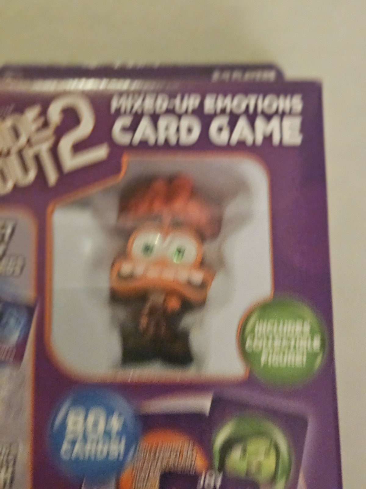 Disney Inside Out 2 Mixed Up Emotions Catd Game W/ Collectible Figurine New