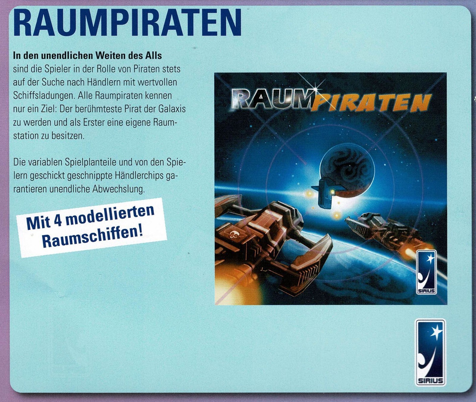Space Pirates Board Game | Christophe Boelinger | Zvezda Sirius 49765