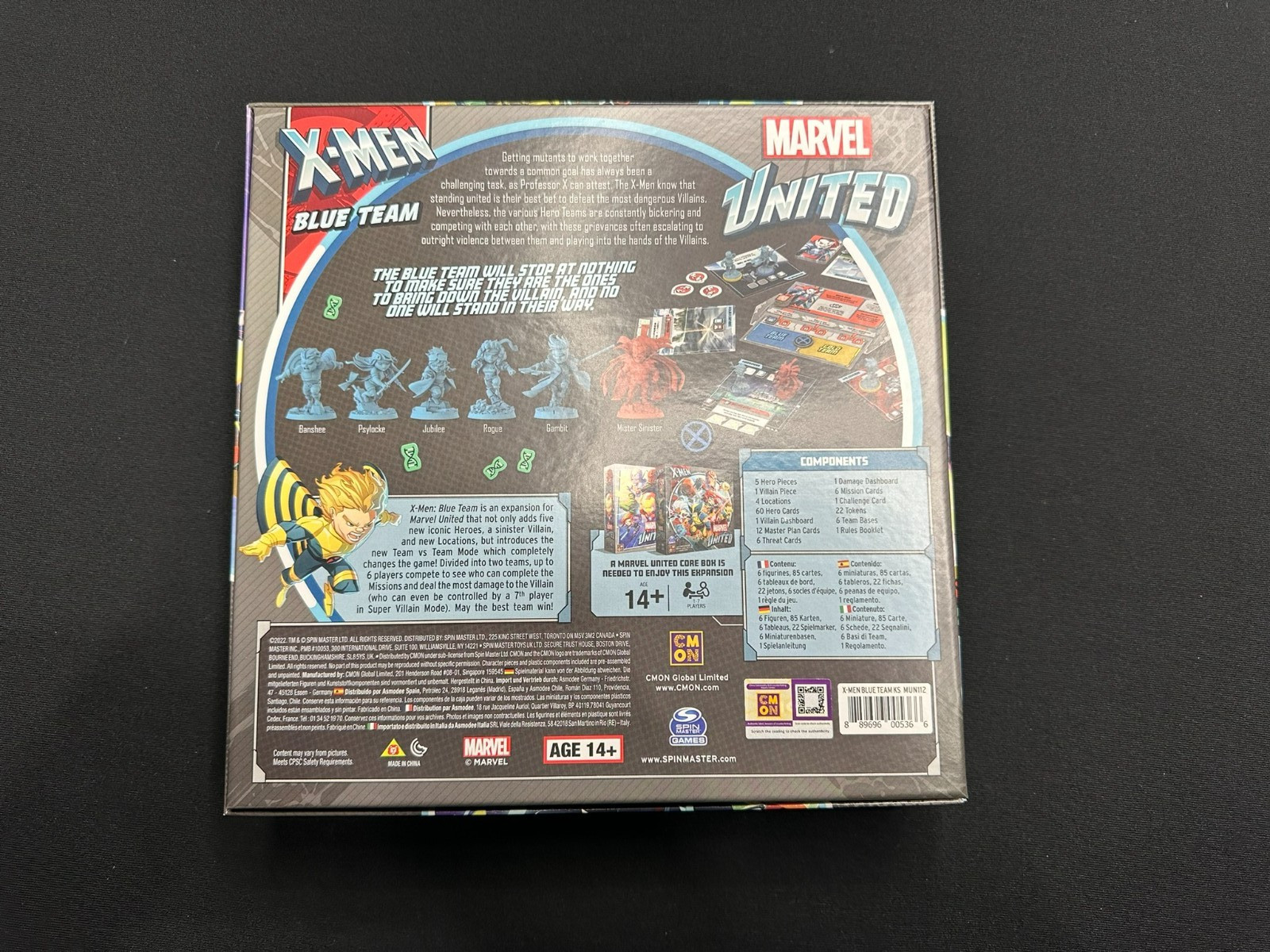 Marvel United 4x Expansion Lot (First Class, Blue, Gold, Phoenix) Kickstarter