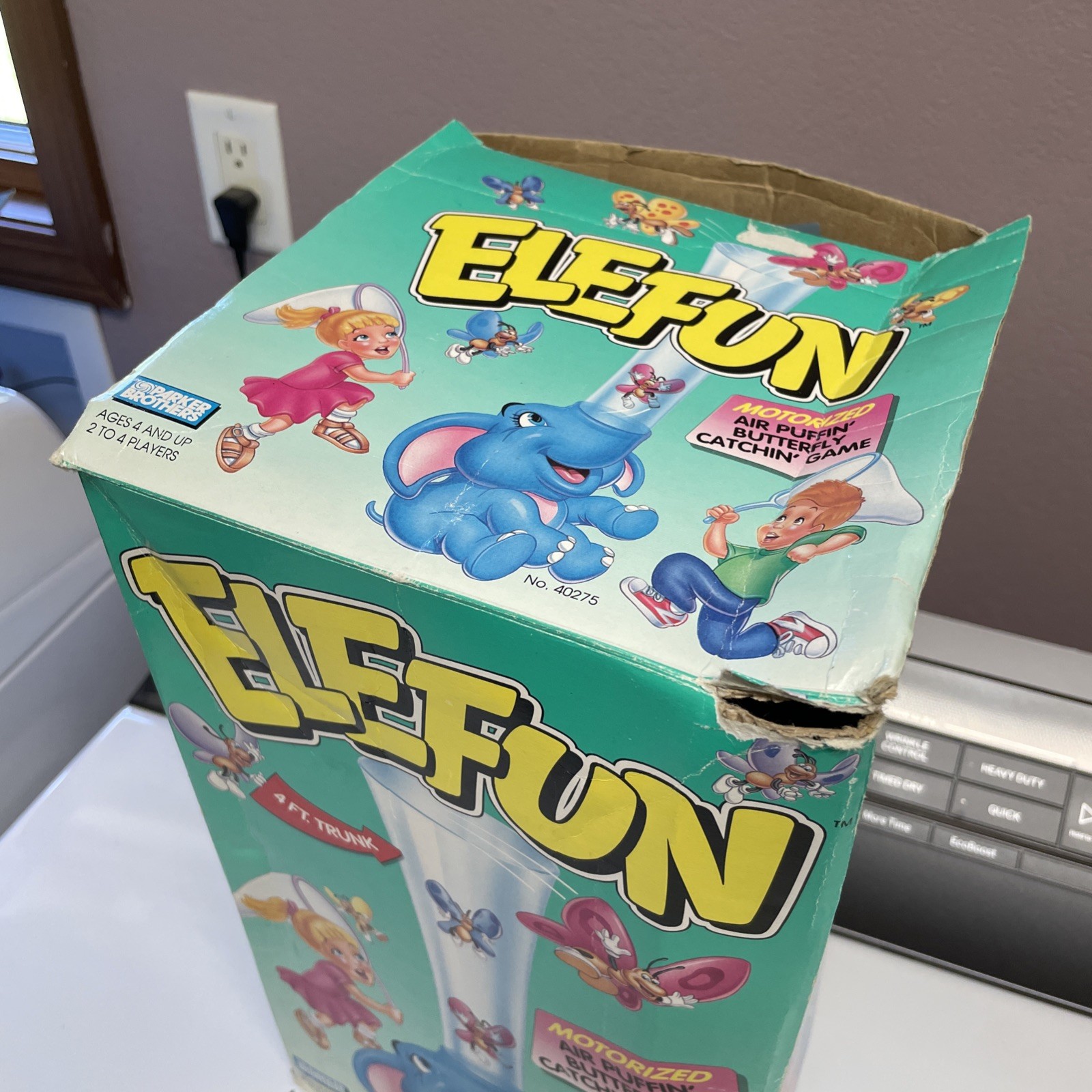 Vintage 1993 Elefun Game Milton Bradley Butterflies Complete And Works