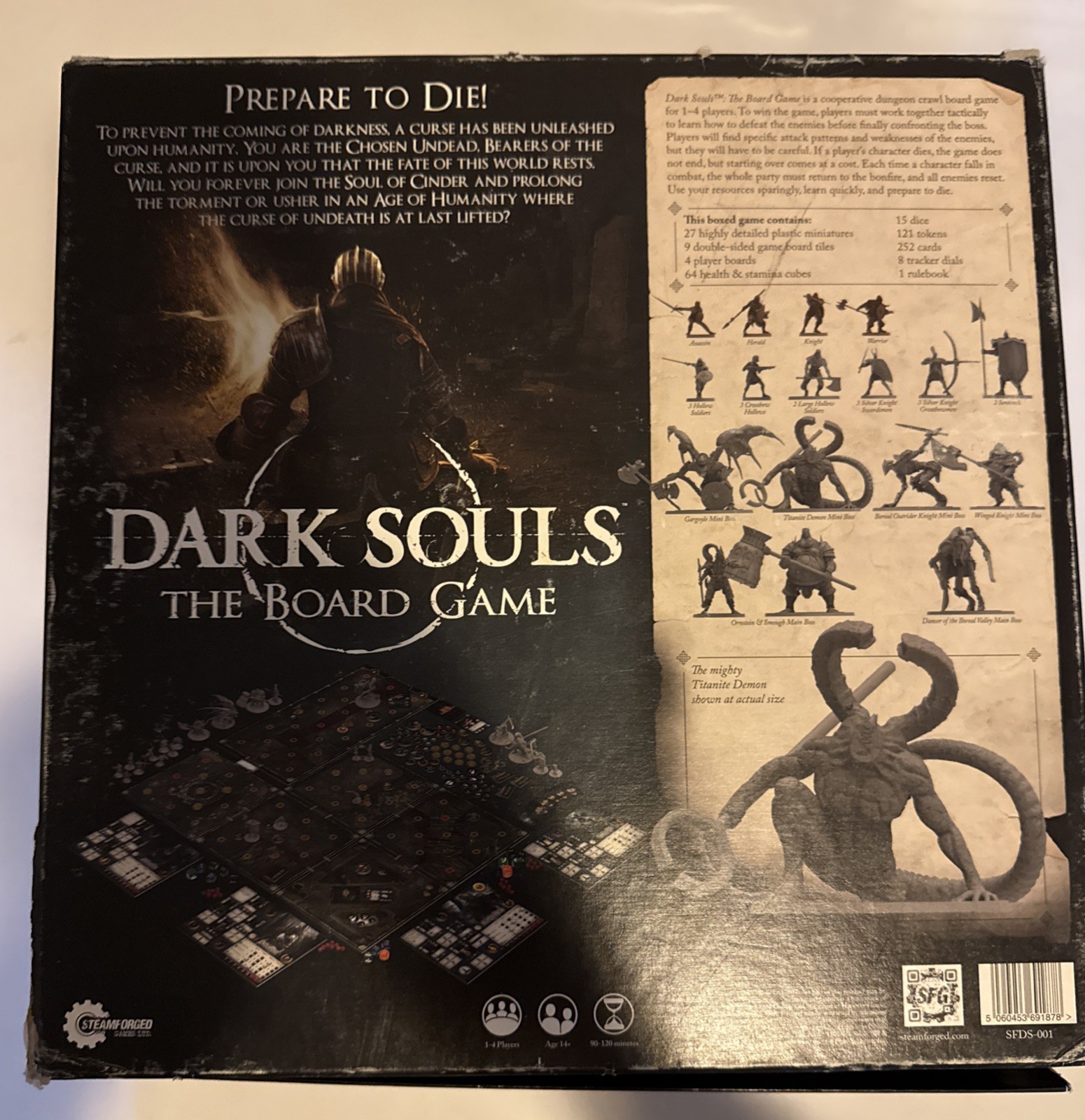 Dark Souls The Board Game Steamforged Games Used Incomplete 27 Minis Core Set