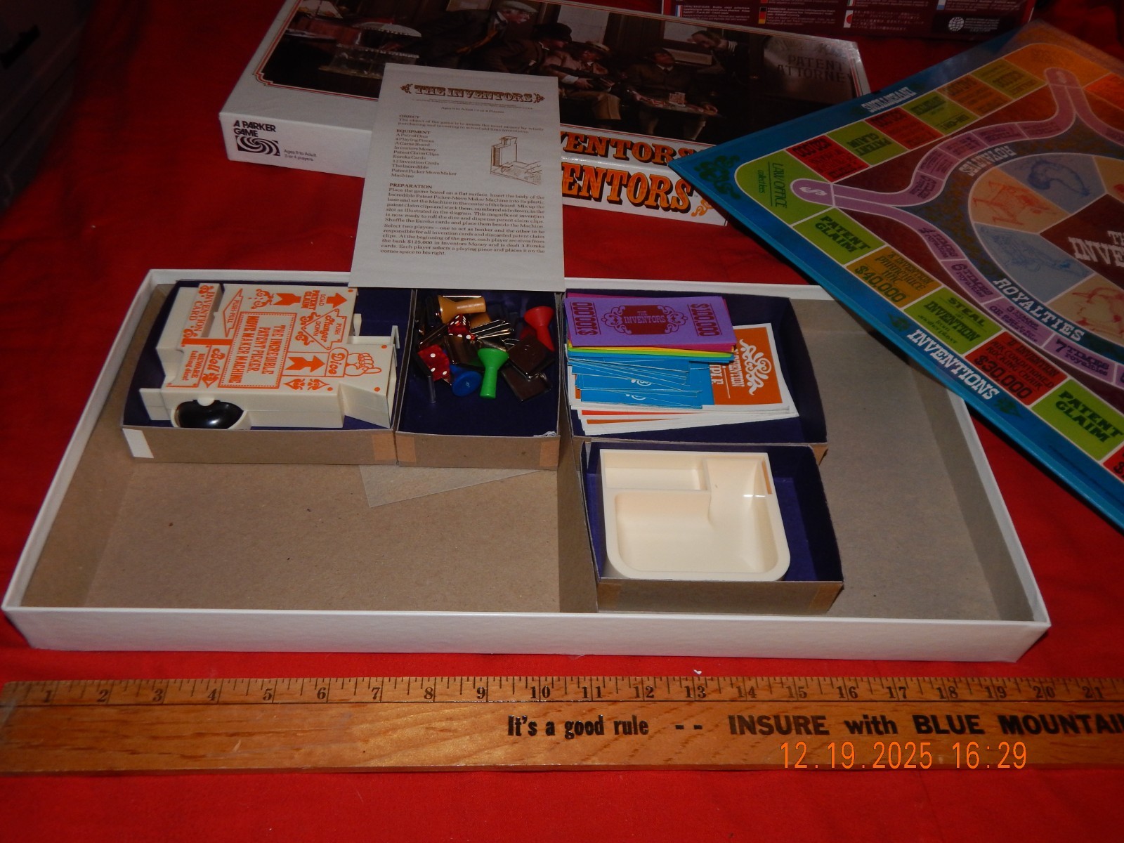 Vintage 1974 Parker Brothers The INVENTORS Board Game No. 90! COMPLETE in Box!
