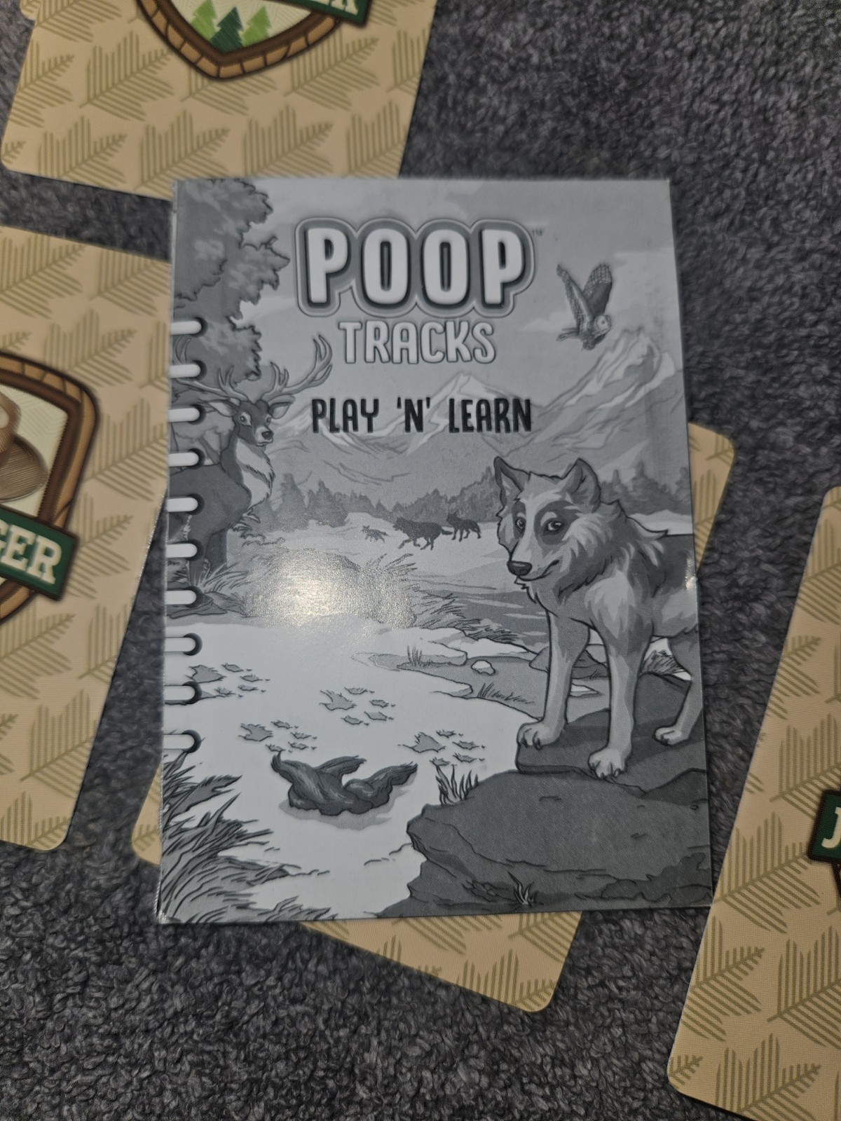 Jr. Ranger Poop Tracks Card Game Master Pieces New Sealed U3