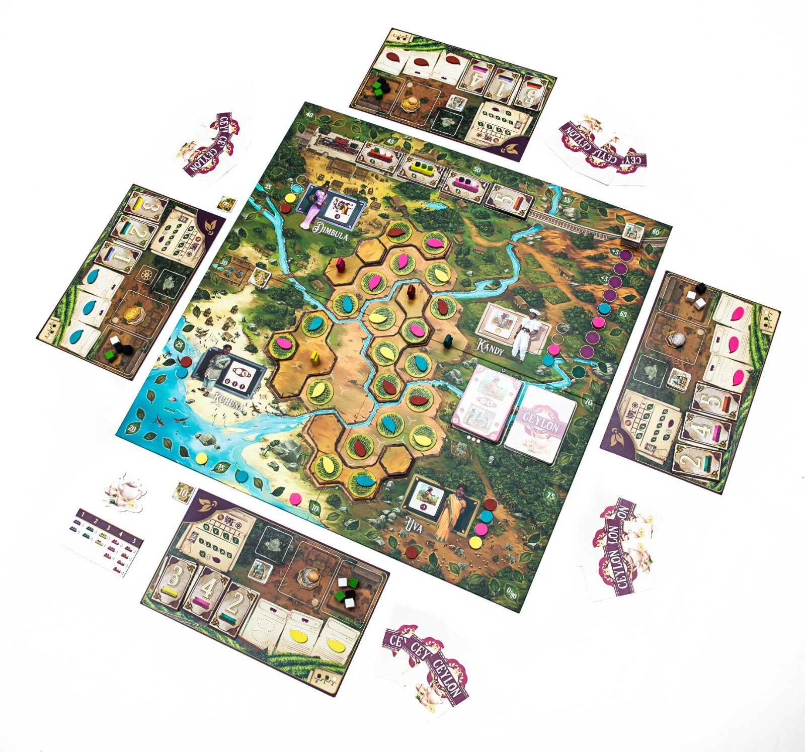Ceylon Euro-Style Tea Trade Board Game by Ludo Nova