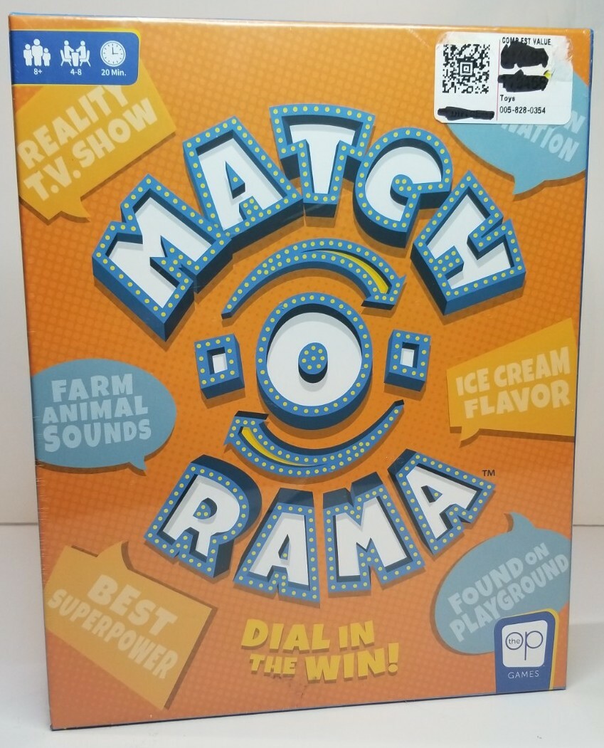 Match-O-Rama Family Board Game Press-Your-Luck Fast Paced Party Game Brand New