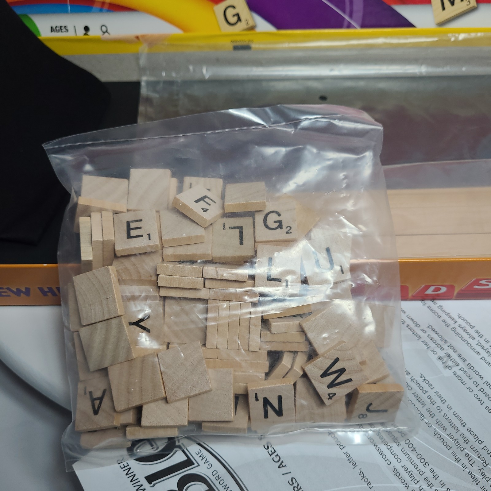 New, Scrabble Board Game, Family Classic Crossword Game. Ages 8 &Up, 2-4 Players
