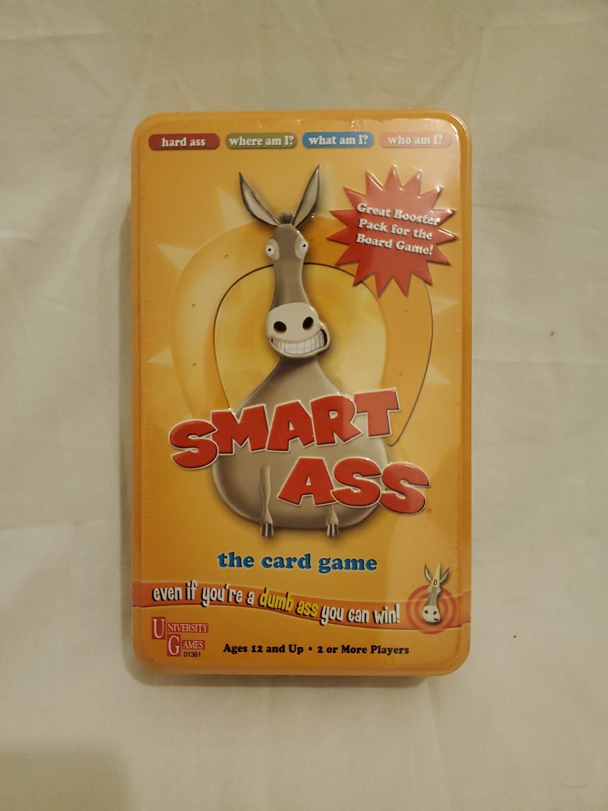 Smart Ass The Card Game Booster Pack Tin – Family Fun