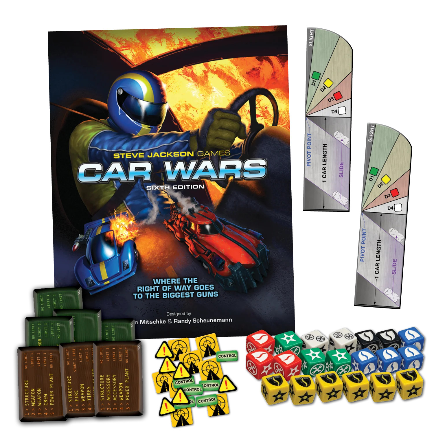 Car Wars – Two Player Starter Set: Blue / Green – Board Game