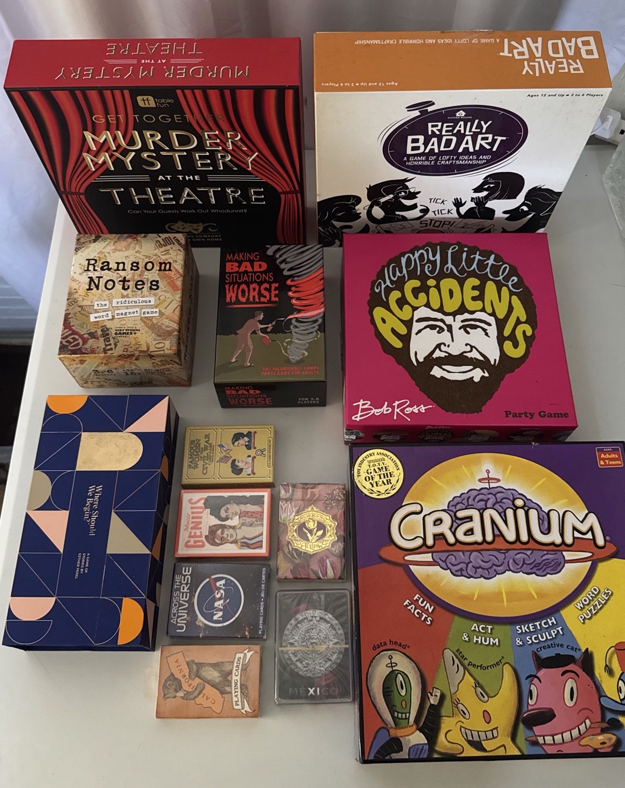 Assorted Games Box- Interactive Games+ 6 decks of cards