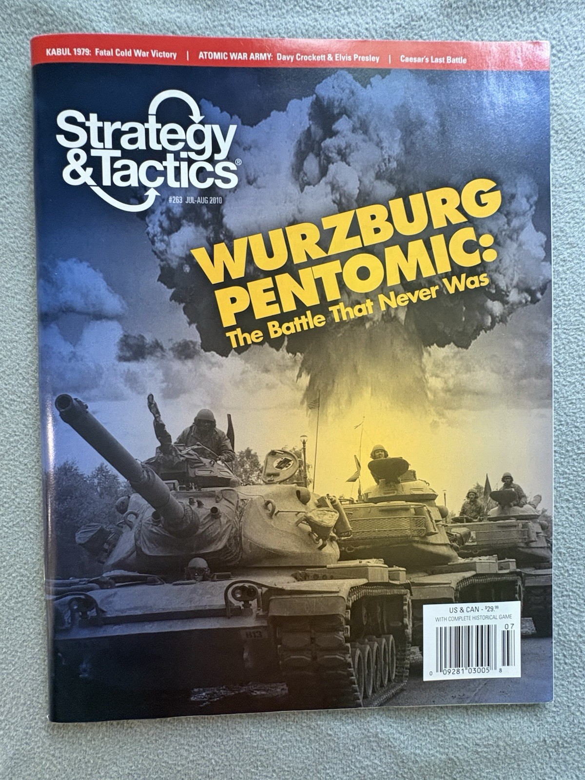 Wurzburg Pentomic and Kabul games in Strategy Tactics #263 UNPUNCHED complete