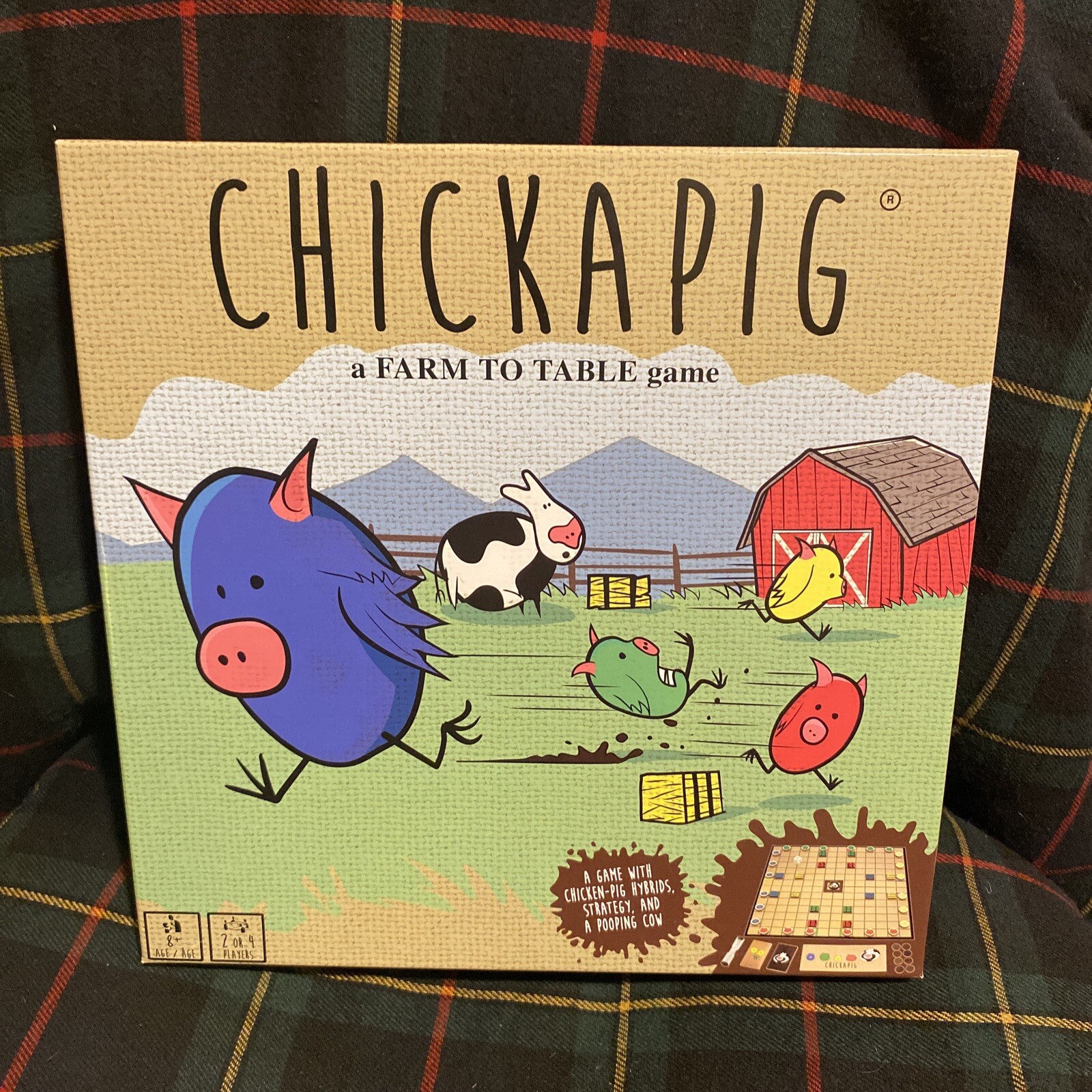 Chickapig Strategic Board Game Family Friendly Game For 2 or 4 Players with …