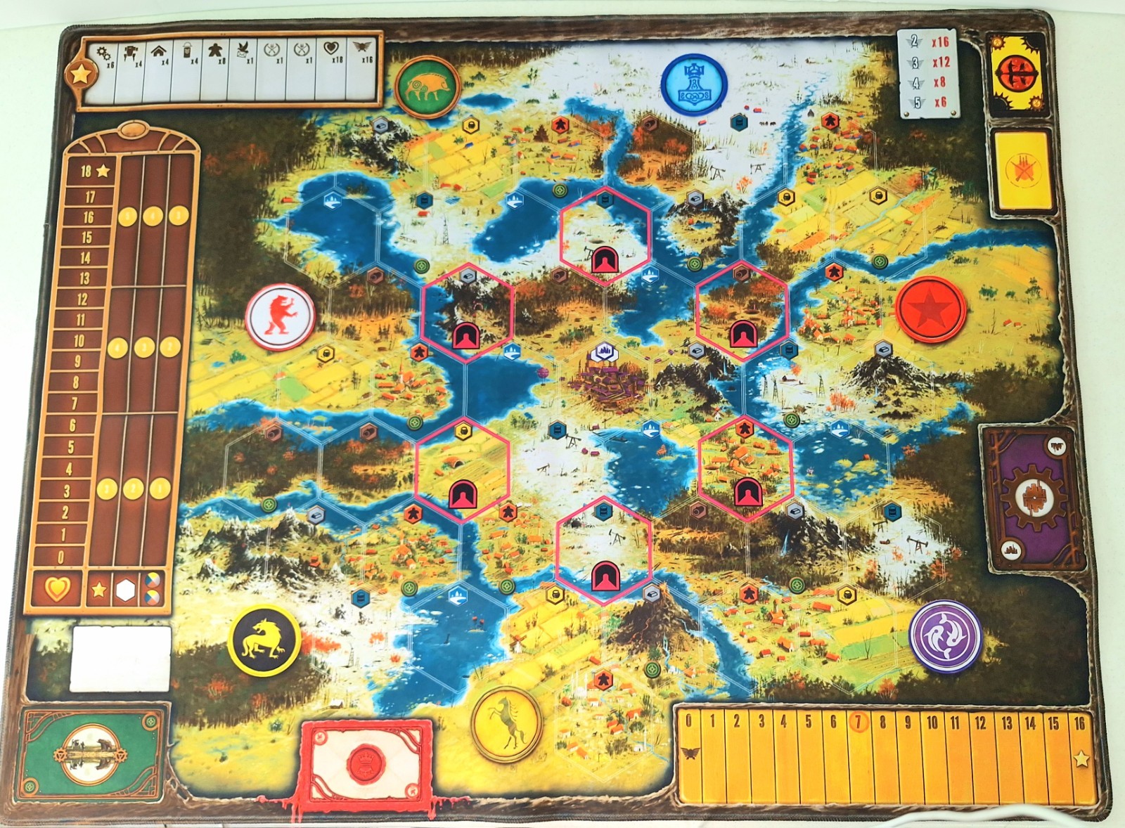 Official Scythe Neoprene Playmat 36″ x 28″ Board Game Mat – Stonemaier Games…