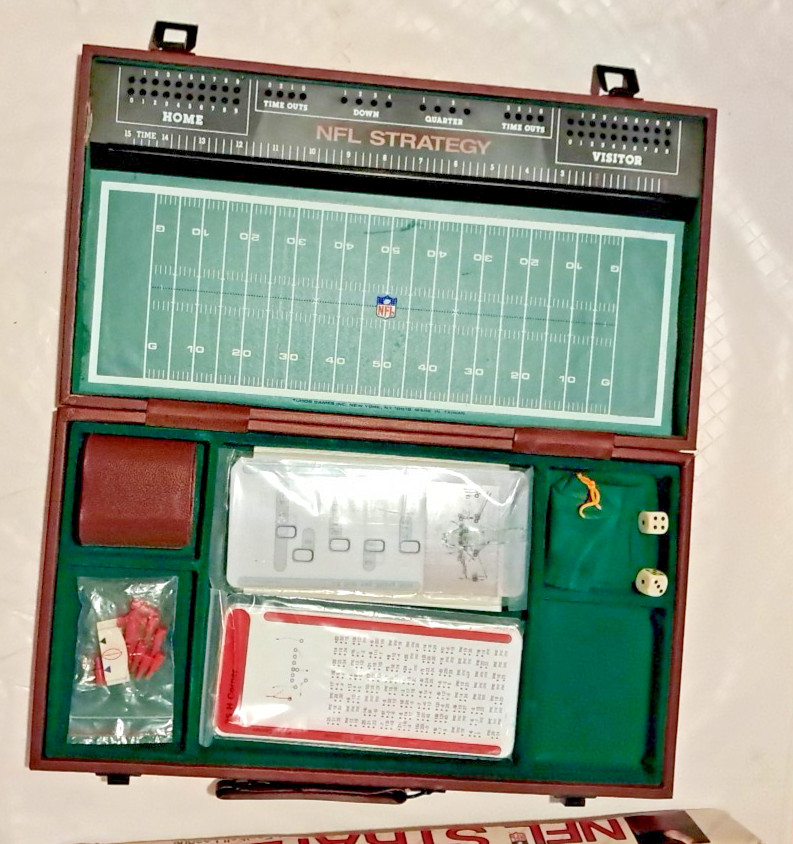 VTG NFL Strategy Football Briefcase Edition 1987 Tudor Games E20F