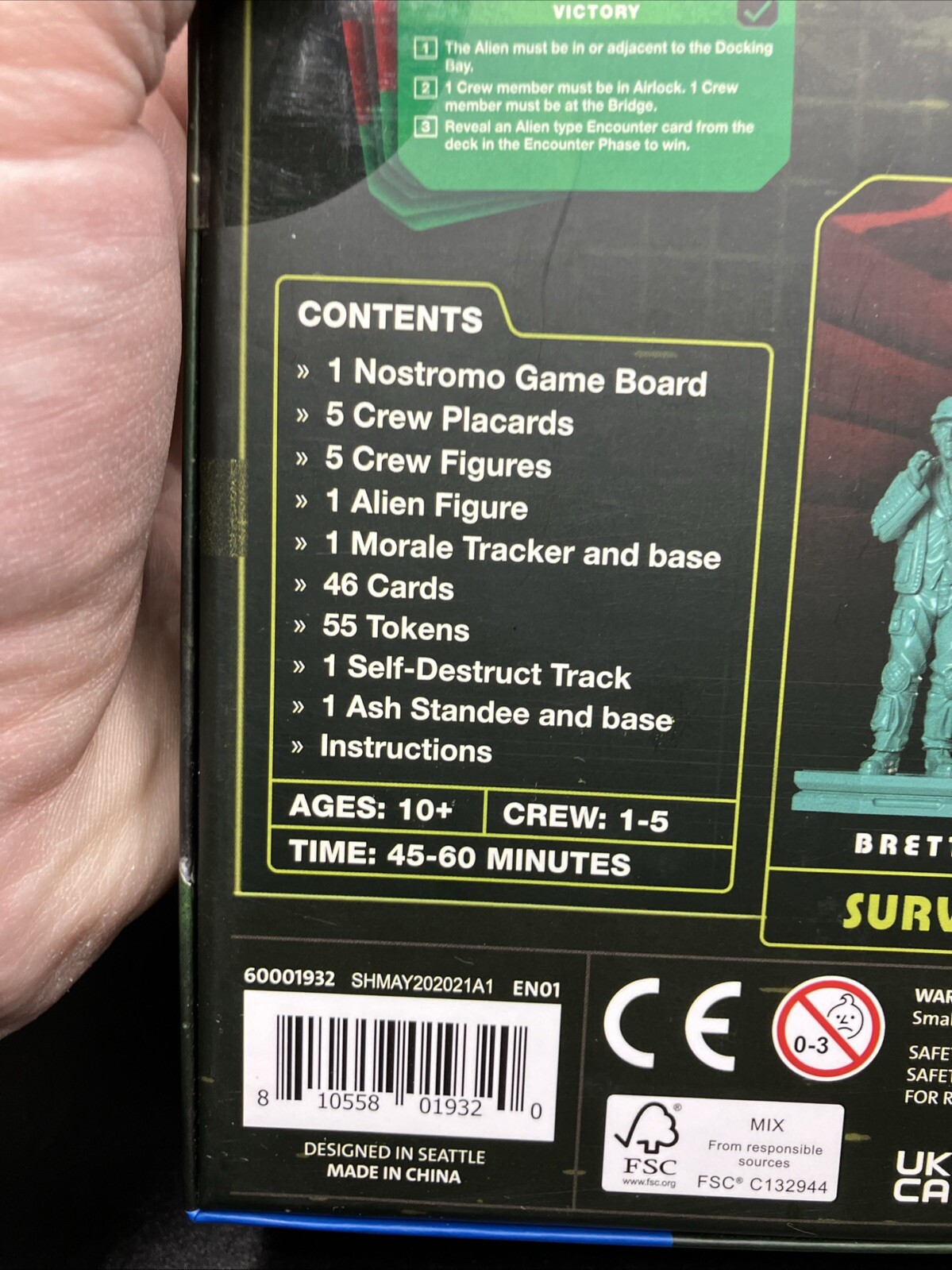 New Old Stock – Alien Fate of the Nostromo Board Game Ravensburger 5 Missions