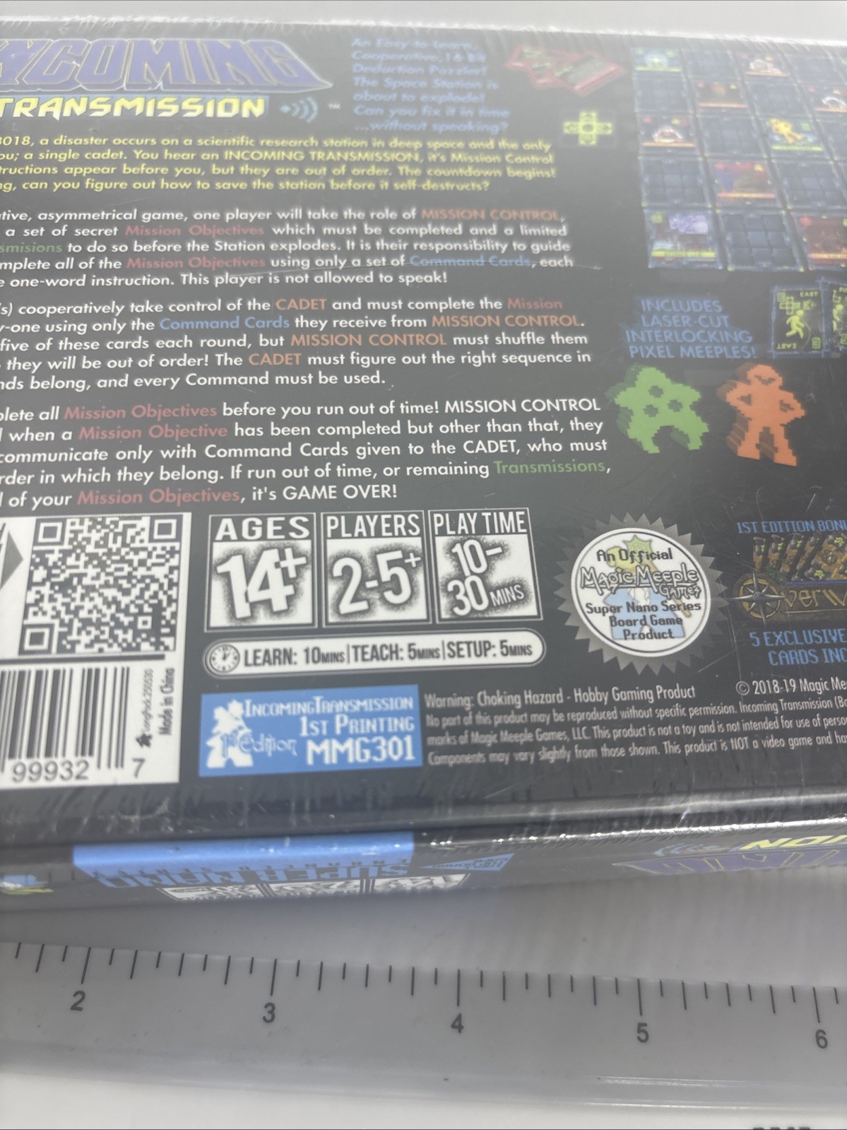 Magic Meeple Board Game Incoming Transmission, SEALED, Super Rare, HTF, 1st Ed.