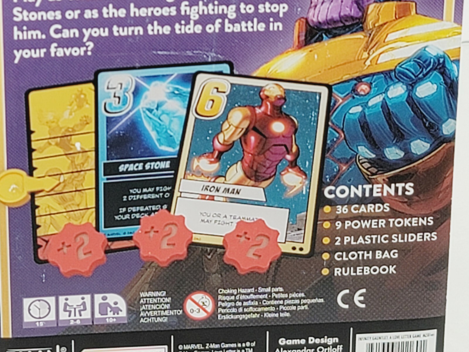 Z-Man Marvel Infinity Gauntlet A Love Letter Card Game Thanos Avengers 1 vs Many