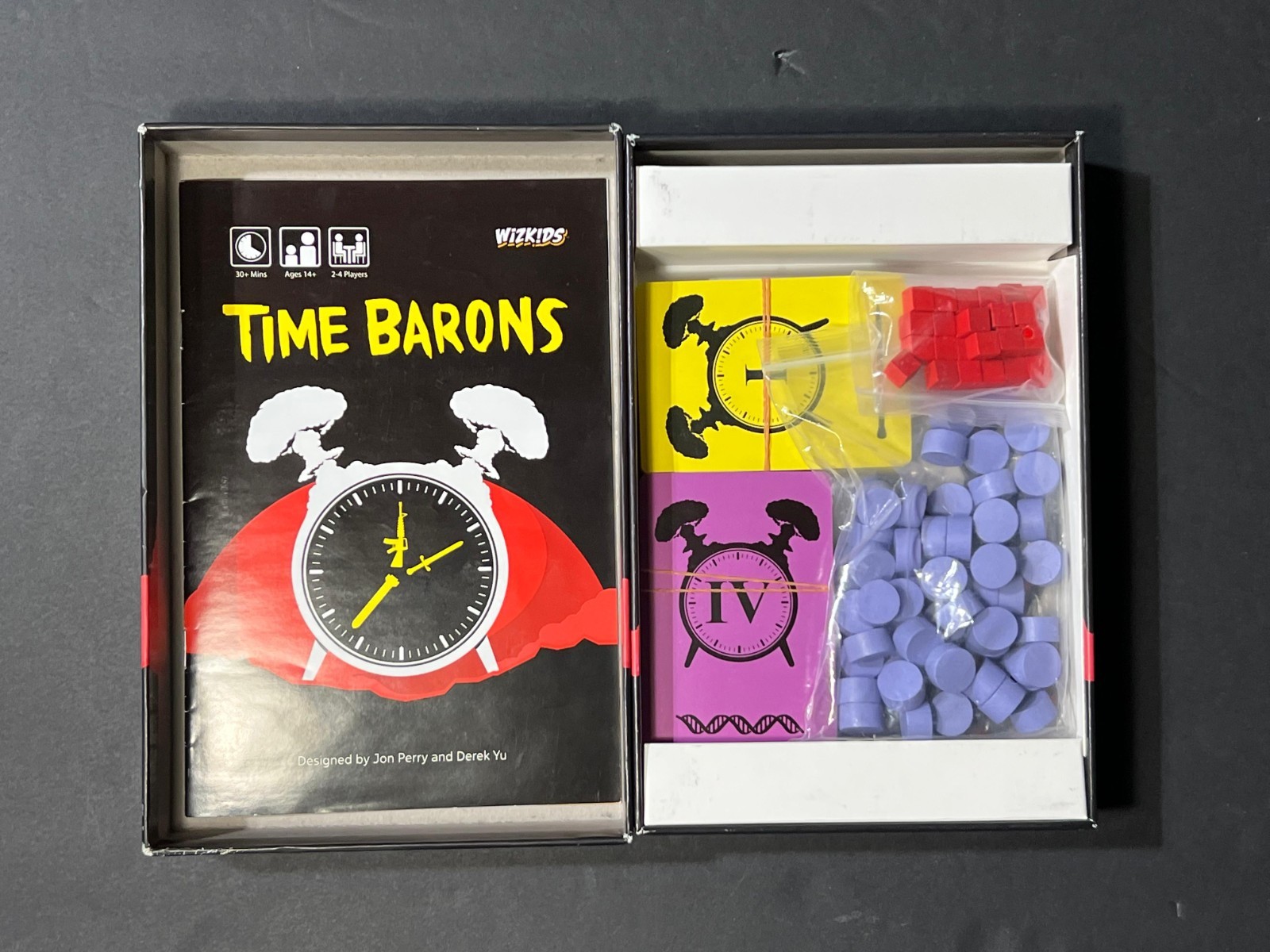 Time Barons Board Game NECA Wizkids 100% COMPLETE RARE