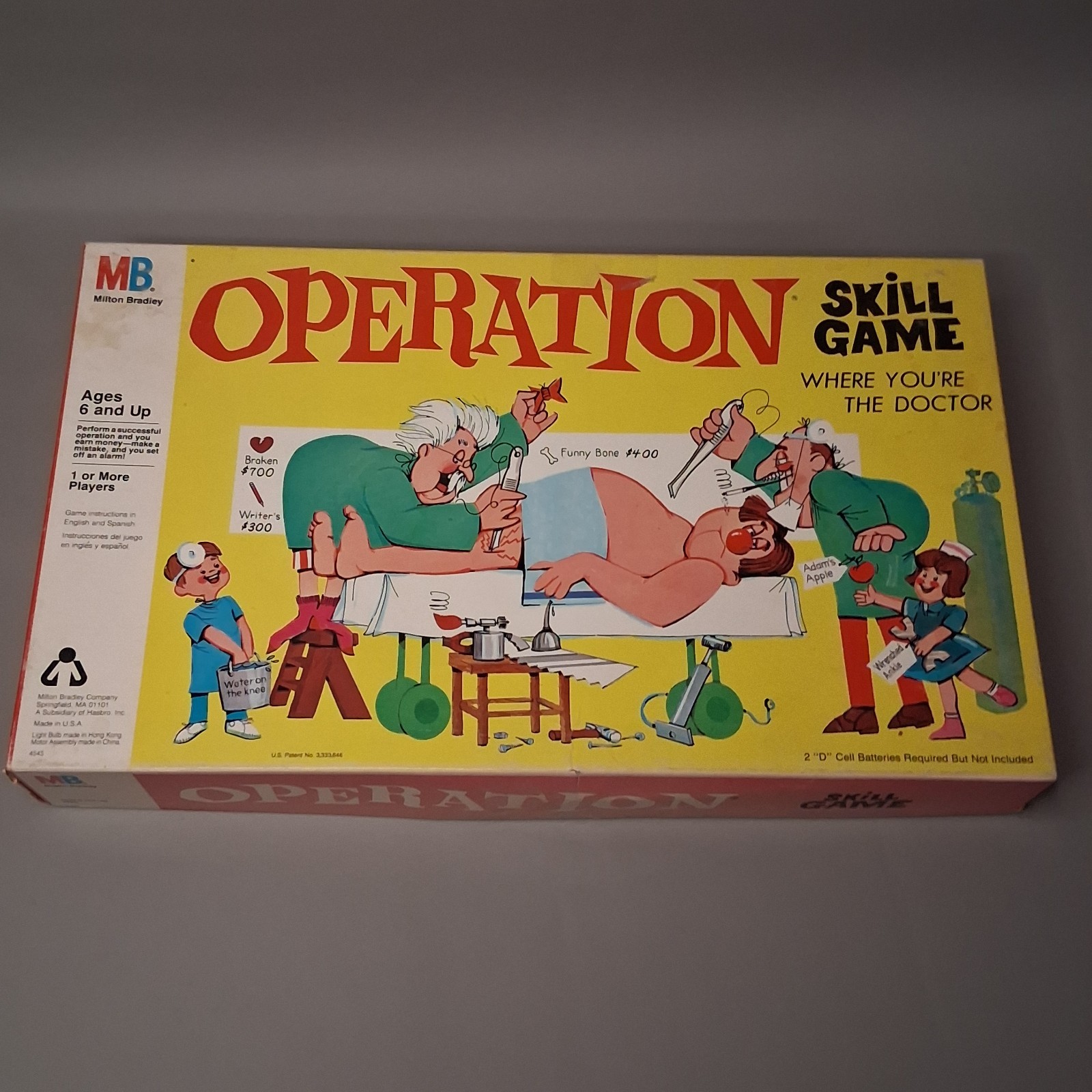 Vintage 1965 Milton Bradley Opperation Game Rare Smoking Doctor AS IS Parts