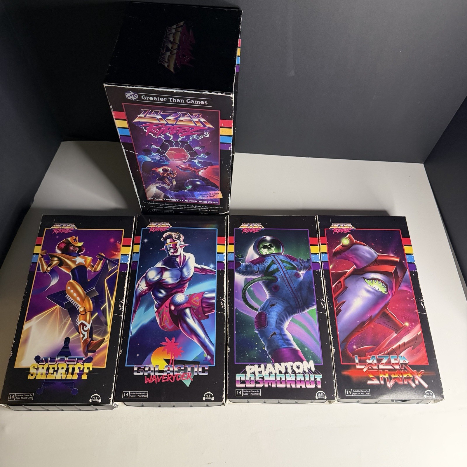 Lazer Ryderz Original Series Box Set Greater Than Games OOP Includes 4 Character