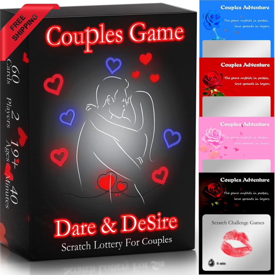 Couples Scratch-Off Card Game – 60 Romantic Date Night Ideas for Adults