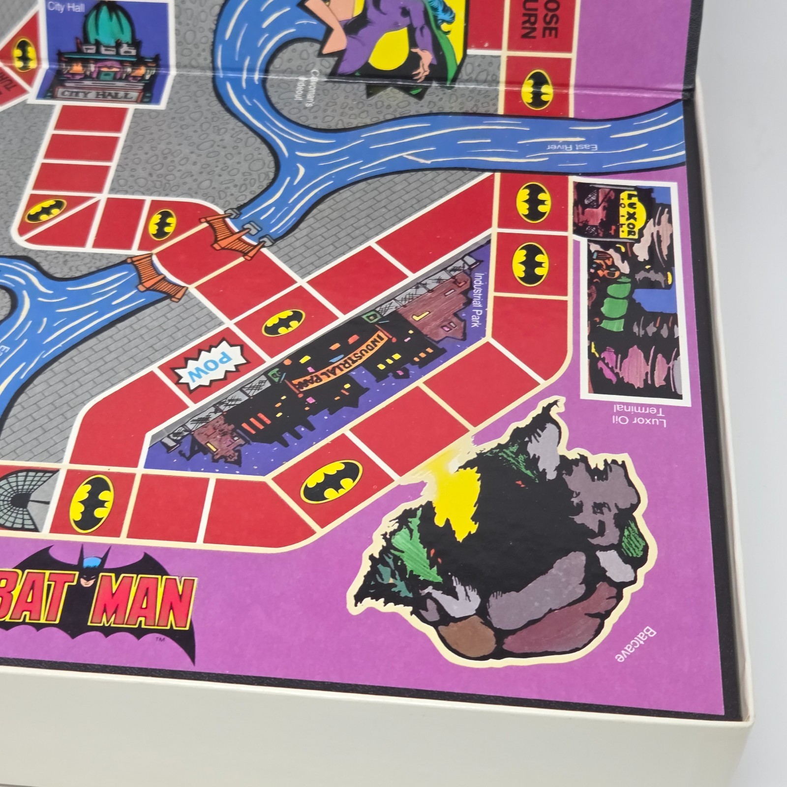 VINTAGE 1989 THE BATMAN GAME 50TH ANNIVERSARY BOARD GAME 100% COMPLETE DC COMICS