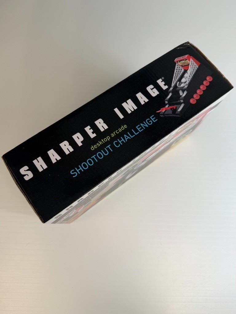 Sharper Image Desktop Arcade Shootout Challenge Game Play Collect Work Party Ni