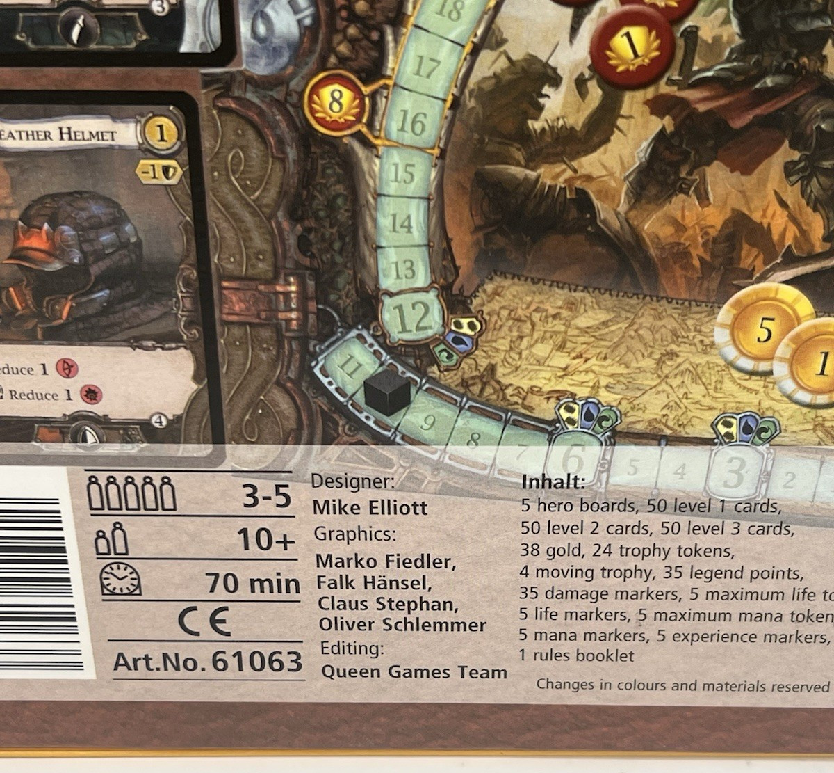 Lost Legends Board Game By Mike Elliott Queen Games Ages 10+ Complete EUC!