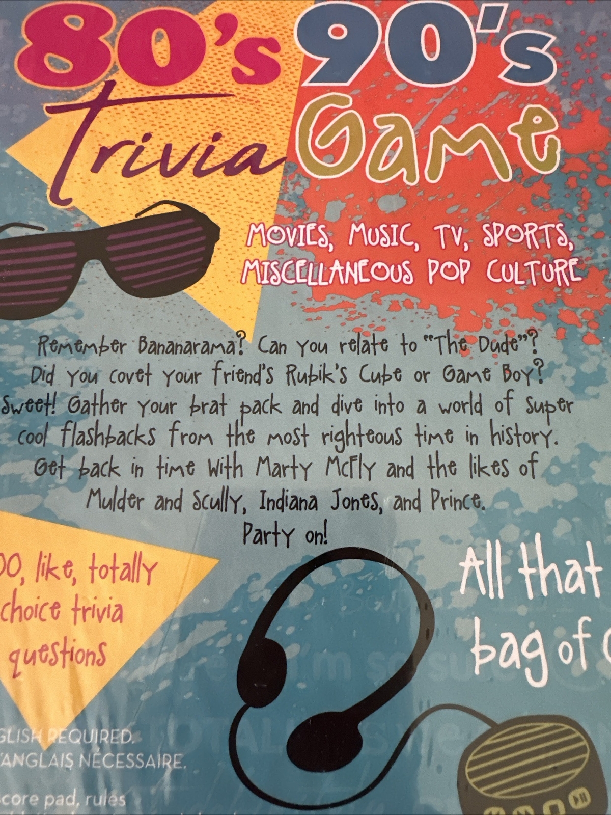 80’s 90’s Trivia Game for Ages 12 and up by Outset Media