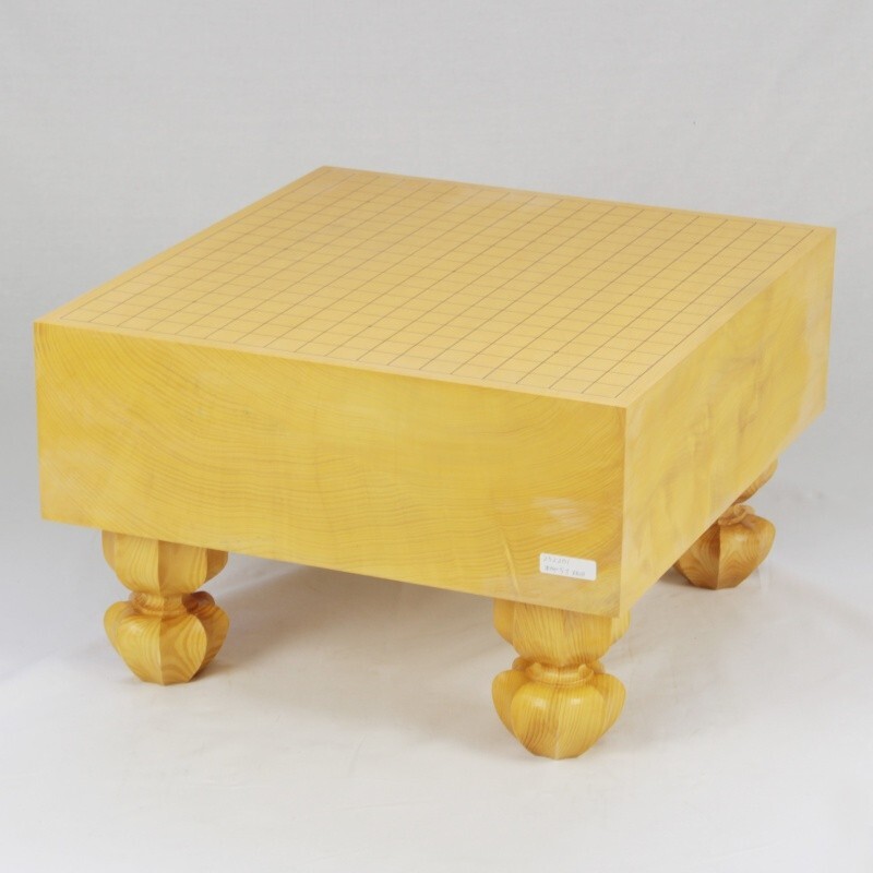 Mint Japanese Goban IGO “HON-KAYA 本榧” Wooden Board 4 legs Thick 5.8in With Box