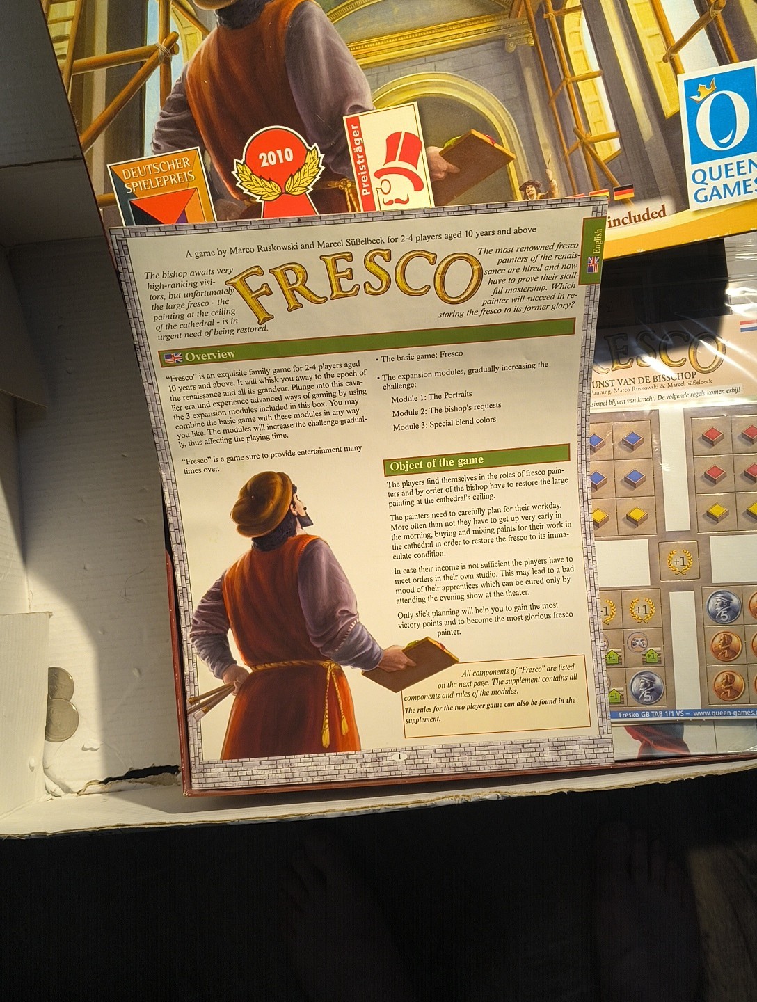 Fresco Board Game Queen Games Renaissance Strategy Award-Winning FREE SHIPPING