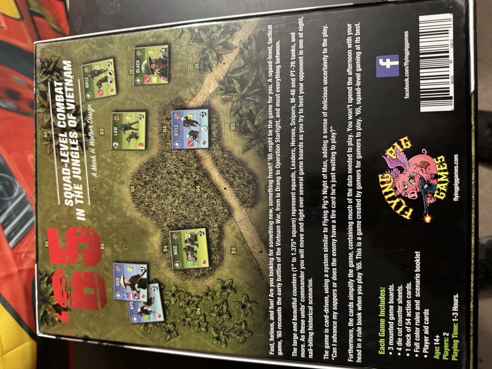Flying Pig Games ’65: Squad Level Combat Jungles of Vietnam And Expansions