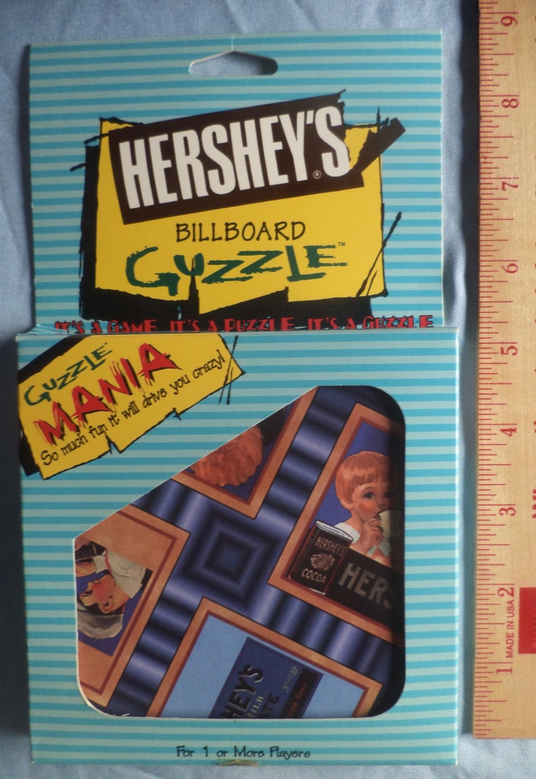 Vintage 1997 Hershey’s Billboard Guzzle Puzzle Game Brain teaser Chocolate Cocoa