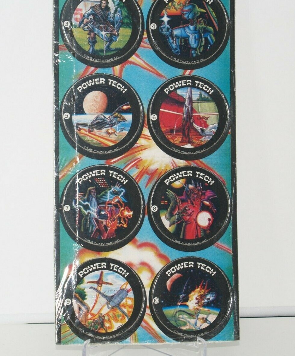 Vintage Pogs – Milk Caps – Tazos – 1995 Crazy Caps Lot – New