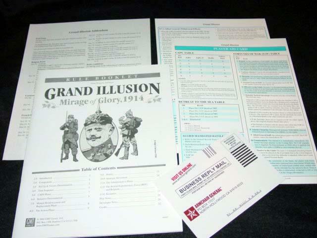 GMT GAMES 2004 – GRAND ILLUSION – Mirage of Glory, 1914 (UNPUNCHED)