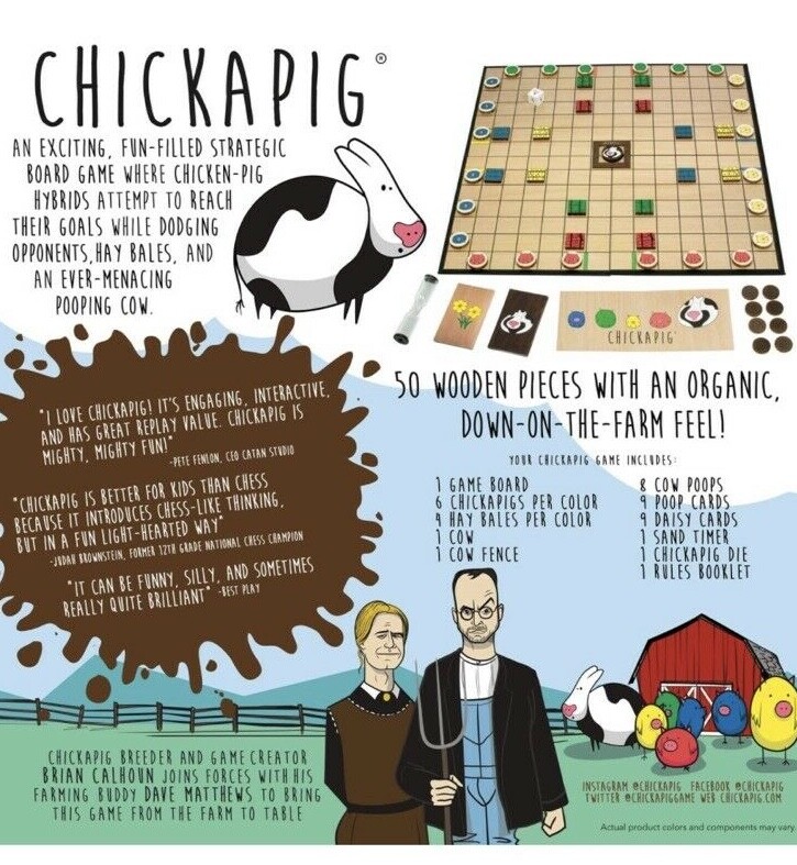 SEALED Chickapig Strategic Board Game Family Friendly For 2-4 Players Kids READ