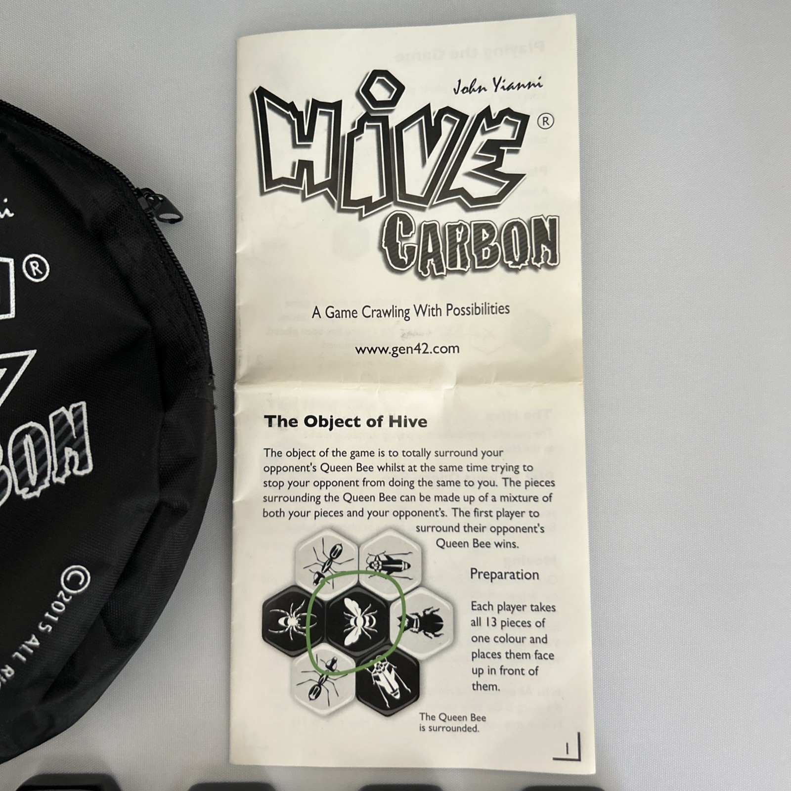 Hive Carbon Game 2017 Black & White Version Gen 42 Complete John Yianni