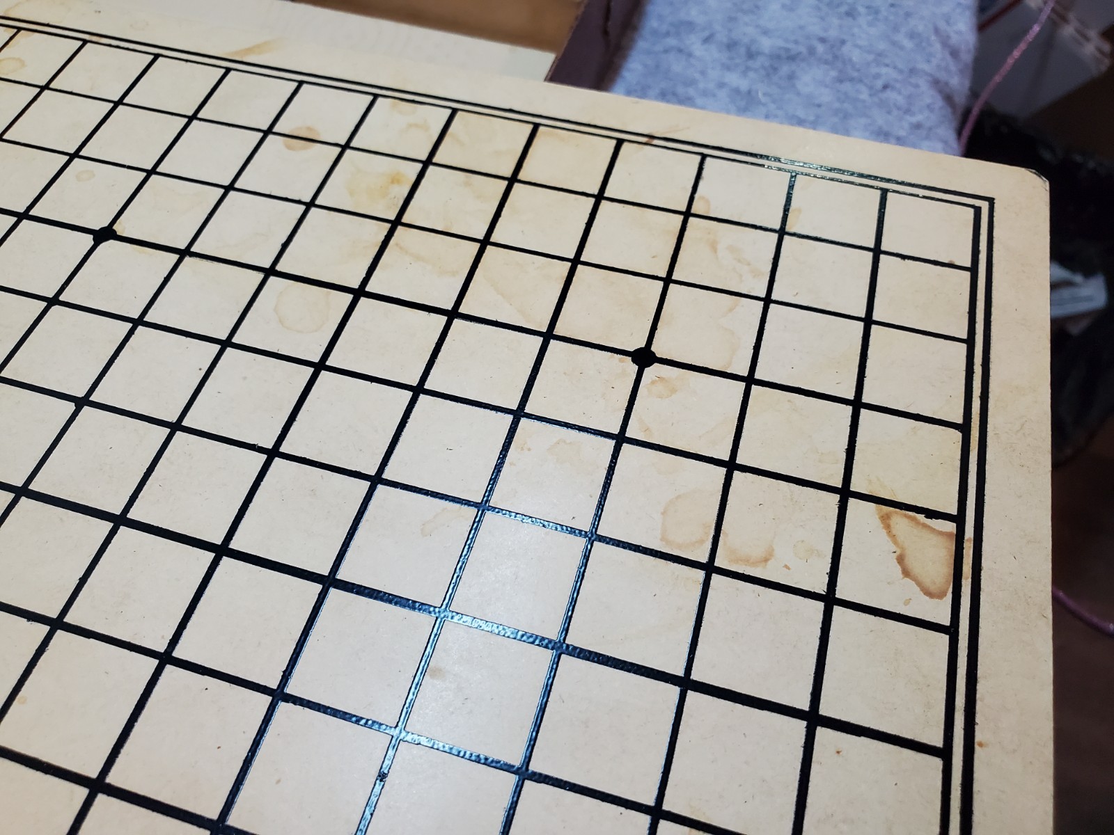 Vtg 1950s Lowe No. 111 Japanese Go Game Folding Board w stones, Pre-owned