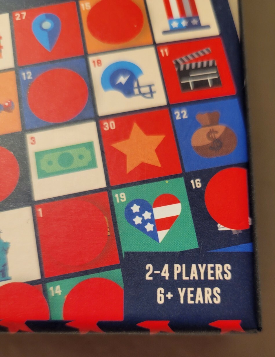 USA Bingo Game Patriotic Toy Family Fun FREE SHIPPING Ages 6+