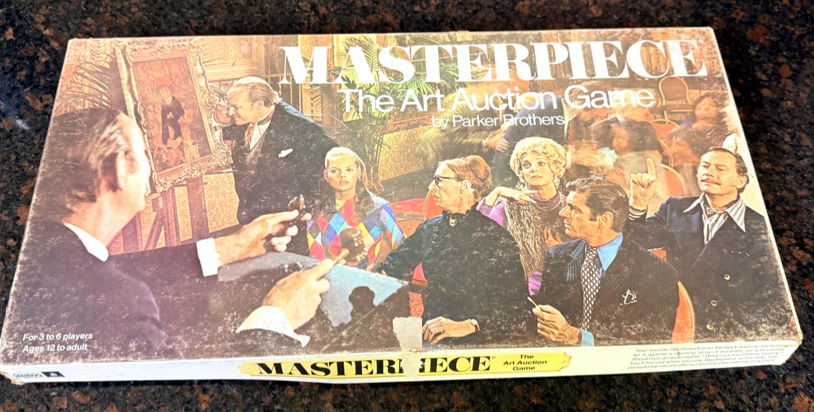 Vintage 1970 Masterpiece The Art Auction Game by Parker Brothers Complete