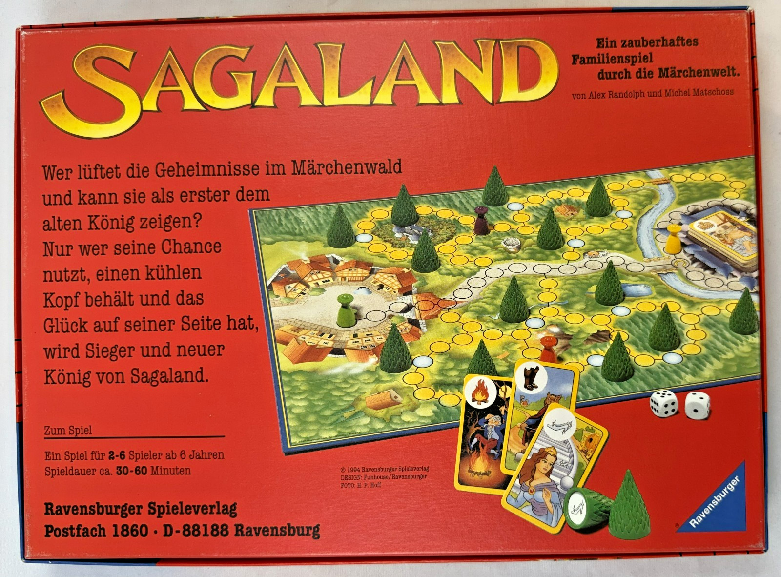 Ravensburger Sagaland Board Game Alex Randolph Complete Fairytale Forest Vint…