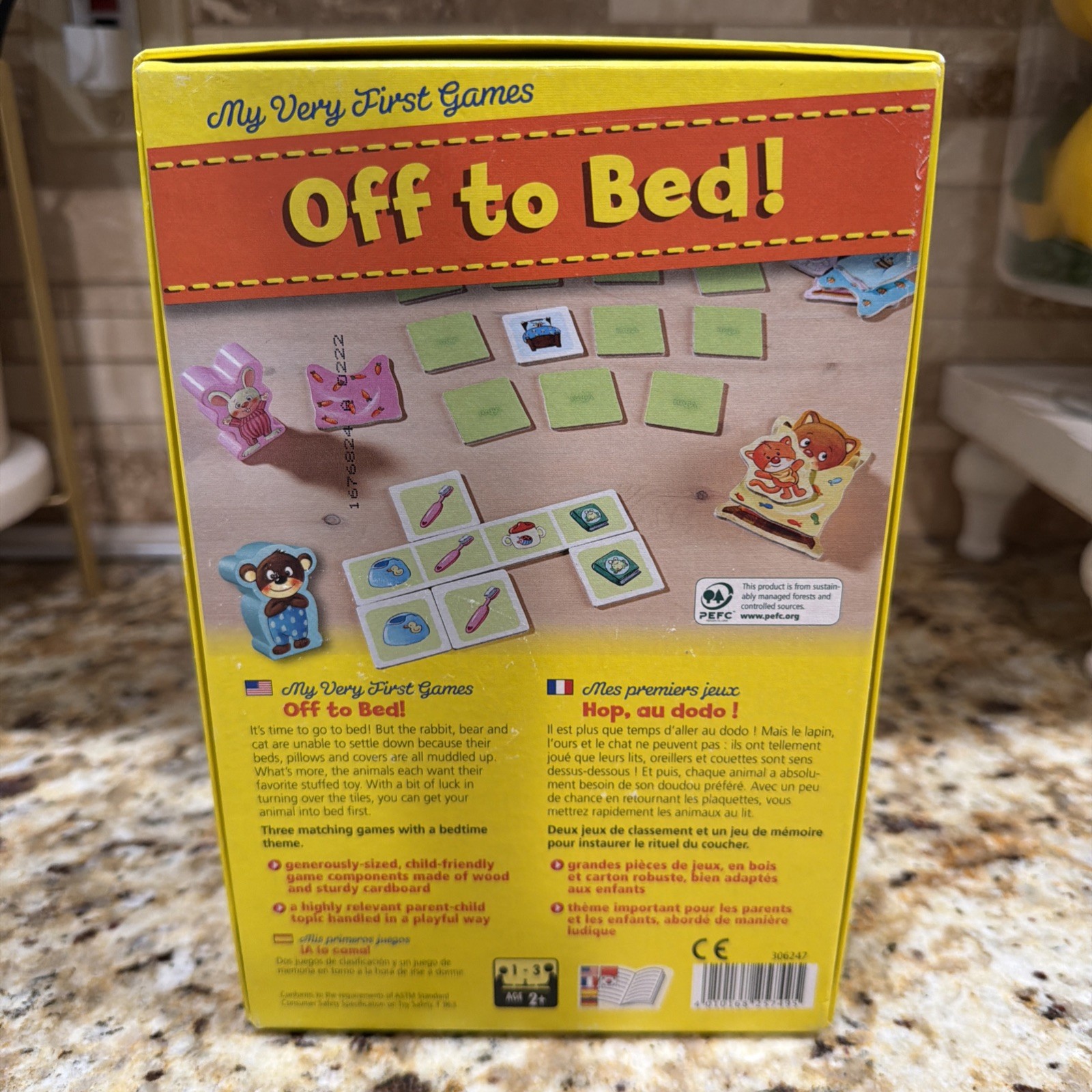 HABA MY VERY FIRST GAMES OFF TO BED GAME 100% COMPLETE MADE IN GERMANY FREE SHIP