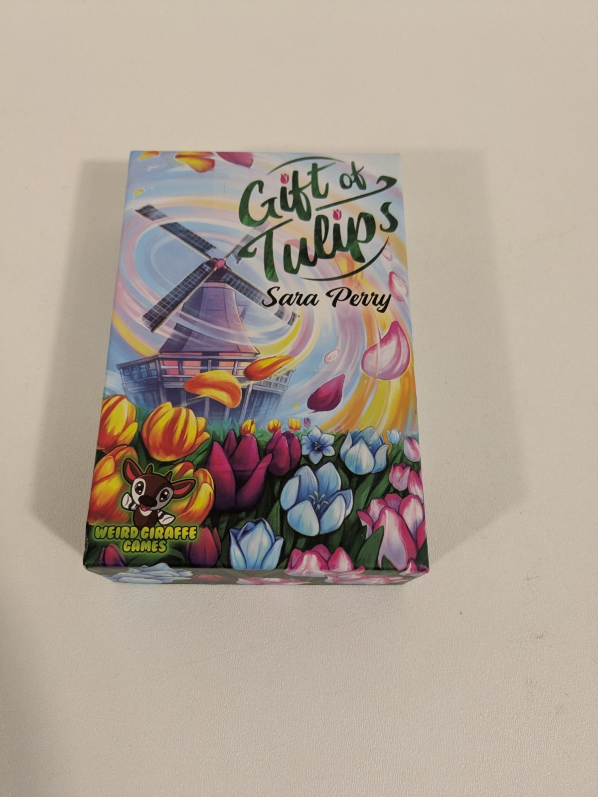 Gift of Tulips Card Game of Flowers Weird Giraffe Games Family Game Night