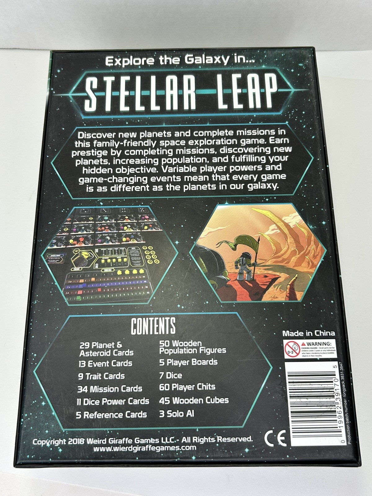 Weird Giraffe Games Board Game Stellar Leap