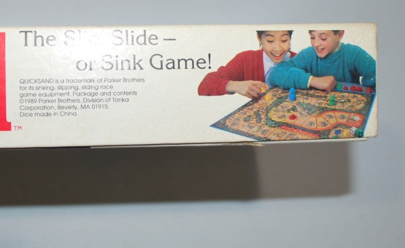 Quicksand The Board Game 100% COMPLETE Parker Brothers 1989 Slip, Slide or Sink!